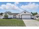 Charming single-story home with a well-maintained lawn and a two-car garage at 417 Jeffers St, Deltona, FL 32725
