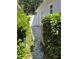 Narrow side yard with small gravel path, shrubs, and fence at 4339 Northern Dancer Way, Orlando, FL 32826