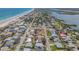 An aerial view shows this home near the ocean and inter-coastal waterway at 101 Egret Ave, Port Orange, FL 32127