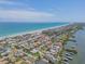 Aerial view showcasing the neighborhood's proximity to the ocean and intercoastal waterway at 101 Egret Ave, Port Orange, FL 32127