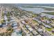 Aerial view of the property and the neighborhood with views of nearby river at 101 Egret Ave, Port Orange, FL 32127