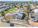 Aerial view of the home, surrounding lot, and proximity to the inter-coastal waterway at 101 Egret Ave, Port Orange, FL 32127