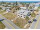 Aerial view showcasing home, surrounding lot, and the close proximity to the ocean at 101 Egret Ave, Port Orange, FL 32127