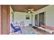 Enclosed screened patio providing a peaceful outdoor seating area at 104 Nathan Hale Ct, Daytona Beach, FL 32119