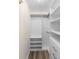 This walk-in closet has built in shelving and drawers at 105 Golfside Cir, Sanford, FL 32773
