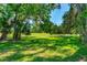 Picturesque yard showcasing lush greenery and mature trees, providing a serene natural setting at 105 Riviera Estates Blvd, Ormond Beach, FL 32174