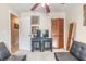 Bedroom with view of closet, entertainment center, ceiling fan, and other furniture at 1229 Saddleback Ridge Rd, Apopka, FL 32703