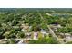 An aerial view of a lovely neighborhood showcases the property nestled among the greenery at 1598 Montgomery Ave, Daytona Beach, FL 32117