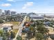 Bright aerial view showcases charming home near the city and the beach under sunny skies at 216 Earl St, Daytona Beach, FL 32118