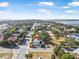 Aerial view of property highlighting the nearby city skyline and waterfront views at 216 Earl St, Daytona Beach, FL 32118