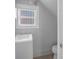Small bathroom featuring bead board, toilet and sink at 216 Earl St, Daytona Beach, FL 32118