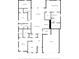 Detailed floor plan showcasing the layout of the house, including bedrooms, baths, and living spaces at 2337 Oxmoor Dr, Deland, FL 32724