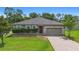 Charming single-story home featuring a brick driveway, well-maintained lawn, and a welcoming front entrance at 2337 Oxmoor Dr, Deland, FL 32724