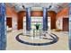 Elegant lobby showcasing modern design elements, high ceilings, marble floors, and stylish decor at 241 Riverside Dr # 902, Holly Hill, FL 32117