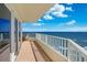 Relaxing balcony with ocean views from this cozy condominium at 2937 S Atlantic Ave # 1907, Daytona Beach Shores, FL 32118