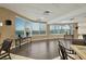 Clubhouse lounge area with hardwood floors and ocean views at 2937 S Atlantic Ave # 1907, Daytona Beach Shores, FL 32118