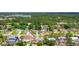 Aerial view of a charming residential area with lush greenery and well-maintained homes, offering a serene and Gathering-friendly environment at 3214 Juniper Dr, Edgewater, FL 32141