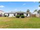 Expansive backyard with green lawn and mature landscaping at 3214 Juniper Dr, Edgewater, FL 32141