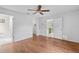 Primary bedroom with an ensuite bath and walk-in closet at 3214 Juniper Dr, Edgewater, FL 32141