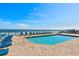 Beautiful oceanfront pool with comfortable lounge chairs for relaxing and enjoying the view at 3311 S Atlantic Ave # 1704, Daytona Beach Shores, FL 32118