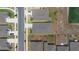 Bird's eye view showcases new homes in a Primary-planned community, each with well-kept lawns at 34568 Shellback St, Leesburg, FL 34788