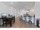 Spacious living area with barstool seating, great for entertaining and Gathering gatherings at 34568 Shellback St, Leesburg, FL 34788