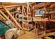 Spacious attic with ample storage space, ideal for organizing and storing seasonal items or extra belongings at 585 Summerhaven Dr, Debary, FL 32713