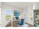 Cozy home office with bright windows and a coastal aesthetic at 633 Mosaic Blvd, Daytona Beach, FL 32124