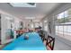Inviting dining room with bright colors and skylights, perfect for Gathering gatherings at 952 Northbrook Dr, Ormond Beach, FL 32174