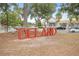 Community sign with prominent 'DeLand' lettering, highlighting the town's identity and welcoming atmosphere at 103 Manor View Ln, Deland, FL 32724