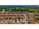 A bird's eye view of a community near a golf course and pond at 1079 Quaker Ridge Ln, Davenport, FL 33896