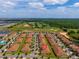 Wide aerial view of the home near a golf course and green spaces at 1079 Quaker Ridge Ln, Davenport, FL 33896