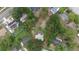 Aerial view of the property's lot lines and surrounding neighborhood, highlighting its location at 1090 Wakefield Cir, Deltona, FL 32725