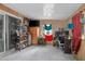 Office with workspace, custom shelves, and natural light, making it a perfect place to be productive at 1090 Wakefield Cir, Deltona, FL 32725