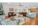 Spacious living room with hardwood floors and plenty of natural light at 1309 Wicklow Ln, Ormond Beach, FL 32174