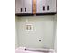 Unfinished laundry room with utility hookups and diamond plate cabinets at 16 Big Buck Trl, Ormond Beach, FL 32174