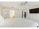 Stylish bedroom features barn doors leading to ensuite and closet at 193 Fish Hawk Dr, Winter Haven, FL 33884