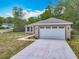 Charming single-story home featuring a gray roof, a two-car garage, and a well-manicured front lawn at 200 S Montgomery Ave, Deland, FL 32720