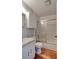 Bathroom with tile flooring, shower-tub combo, and white vanity at 2214 Danforth Ave, Deltona, FL 32738