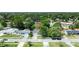 Aerial view of the property showcasing the home, yard, and neighborhood at 2254 Green St, South Daytona, FL 32119