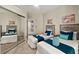 A delightful bedroom featuring two beds, sliding mirror closet door and ceiling fan at 231 Riverside Dr # 2310, Holly Hill, FL 32117