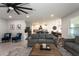 Open-concept living room flows into kitchen and dining area for easy entertaining at 258 Sandoval Dr, Ormond Beach, FL 32174