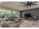 Comfortable living room with large windows and modern decor at 258 Sandoval Dr, Ormond Beach, FL 32174