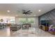 Open-concept living room and dining room, great for gatherings at 258 Sandoval Dr, Ormond Beach, FL 32174