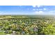 Panoramic aerial view of the home and neighborhood with abundant greenery at 28 Shadowcreek Way, Ormond Beach, FL 32174