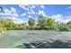Outdoor basketball court featuring well-maintained asphalt and clear markings for recreational games and exercise at 28 Shadowcreek Way, Ormond Beach, FL 32174