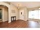 Welcoming foyer area features wood-look floors, a white front door, and a decorative wall at 3025 Bonkirk Dr, Deltona, FL 32738