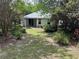 Lush backyard surrounded by mature trees and well-maintained landscaping at 417 Victoria Hills Dr, Deland, FL 32724