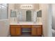 Bathroom featuring a large vanity with double sinks and ample counter space at 417 Victoria Hills Dr, Deland, FL 32724