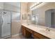 Bathroom featuring a large vanity with double sinks and ample counter space at 417 Victoria Hills Dr, Deland, FL 32724